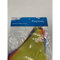 Puryouny Colorful Banners and Flags of Textile – Vibrant Decor for Celebrations, Parties, and Events