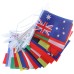 Puryouny Soccer Cup Decorative Flags String – Celebrate Sports Events with Vibrant Hanging Decor